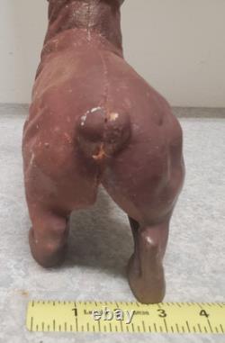 Vintage Cast Iron WILD RABBIT LARGE Door Stop Yard Pool Ornament 10 lbs +