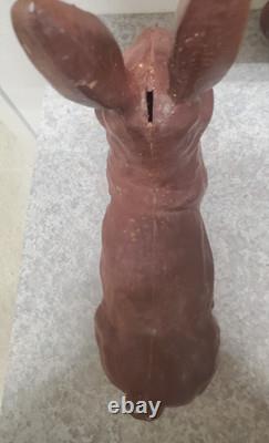 Vintage Cast Iron WILD RABBIT LARGE Door Stop Yard Pool Ornament 10 lbs + Vintage Cast Iron WILD RABBIT LARGE Door Stop Yard Pool Ornament 10 lbs +