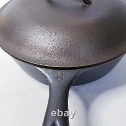 Vintage Cast Iron Wagner Ware Sidney O chicken fryer skillet 1088 lid 10 8G 3x10