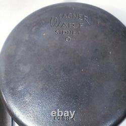 Vintage Cast Iron Wagner Ware Sidney O chicken fryer skillet 1088 lid 10 8G 3x10