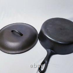 Vintage Cast Iron Wagner Ware Sidney O chicken fryer skillet 1088 lid 10 8G 3x10