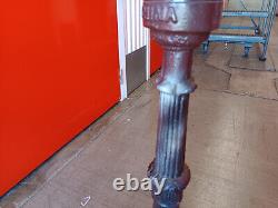 Vintage Cast Iron brown color Foot Table Base Stand 28 height