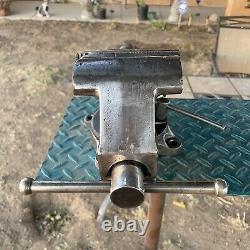 Vintage Craftsman 4 1/2'' Swivel Anvil Bench Vise Cast Iron Vice 27 Lbs