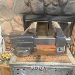 Vintage Craftsman Swivel Anvil Bench Vise 5 Jaws WithPipe Grips, Cast Iron, 36 LBS