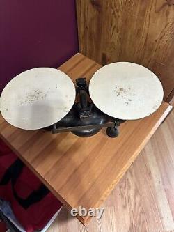 Vintage Detecto Cast Iron Balance Scale No 2 Made New York 10 Lbs Capacity Read