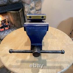 Vintage Eron Machinist Vise 5 Jaw No. 125 Made In Japan Cast Iron Vice 48 Lbs