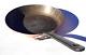 Vintage French 7.7inch Round Copper Frying Pan Tin Lining Cast Iron Handle 1.8lb