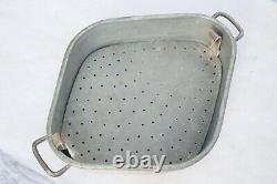 Vintage French Copper Poaching Baking Pan Turbotiere Chef Cook 21.7inch 14.3lbs