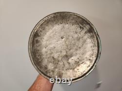 Vintage French Copper Saute Pan 9.5 Cast Iron Handle France 7 lbs Thick With Lid