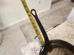 Vintage French Copper Saute Pan 9.5 Cast Iron Handle France 7 lbs Thick With Lid