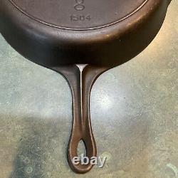 Vintage GRISWOLD(1504) PURITAN 10 CAST IRON SKILLET HEAT RING Level Restored