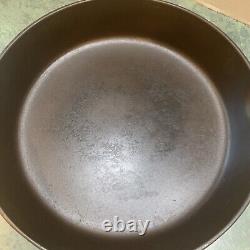 Vintage GRISWOLD #8 Cast Iron Skillet Large Logo 704 W Lye Cleaned Sets Level