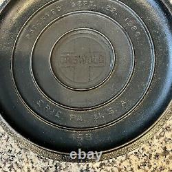 Vintage GRISWOLD CAST IRON #8 SKILLET Large Logo & Self Basting Lid Erie PA READ