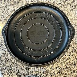 Vintage GRISWOLD CAST IRON #8 SKILLET Large Logo & Self Basting Lid Erie PA READ