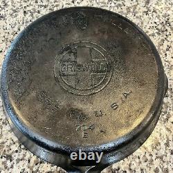 Vintage GRISWOLD CAST IRON #8 SKILLET Large Logo & Self Basting Lid Erie PA READ