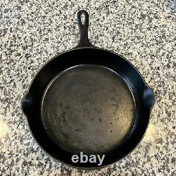 Vintage GRISWOLD CAST IRON #8 SKILLET Large Logo & Self Basting Lid Erie PA READ