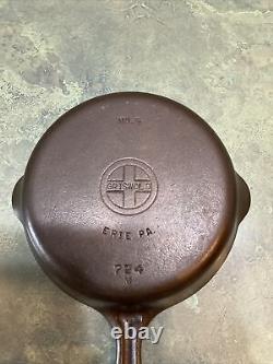 Vintage GRISWOLD Cast Iron SKILLET # 5 Small Block Logo Erie, PA Sets Level