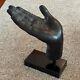 Vintage Global Views Cast Iron Hand On Marble Base Massive 23 Lbs Rare