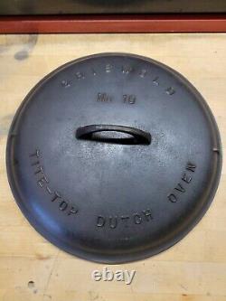 Vintage Griswold Big Block Cast Iron Tite-top Dutch Oven LID # 10 2553 A Euc