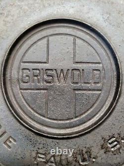 Vintage Griswold Big Block Cast Iron Tite-top Dutch Oven LID # 10 2553 A Euc