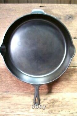 Vintage Griswold Big Block Logo Cast Iron Skillet # 12 719 Inset Heat Ring Vguc