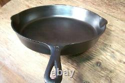 Vintage Griswold Big Block Logo Cast Iron Skillet # 12 719 Inset Heat Ring Vguc