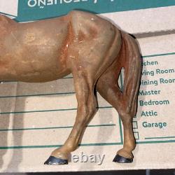 Vintage Horse Doorstop Cast Iron 3lbs. 1.1 oz. 10.5 long x 7.5 tall EDW11