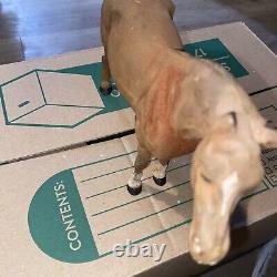 Vintage Horse Doorstop Cast Iron 3lbs. 1.1 oz. 10.5 long x 7.5 tall EDW11