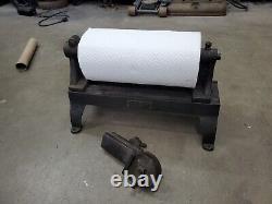Vintage Industrial Paper Towel Holder Steampunk Cast Iron