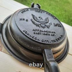 Vintage Inspired Cast Iron Waffle Iron Stovetop Waffle Maker Made in USA