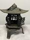 Vintage Japanese Cast Iron Pagoda Garden Lantern Weights Over 9lbs