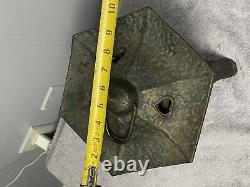 Vintage Japanese Cast Iron Pagoda Garden Lantern Weights Over 9LBS