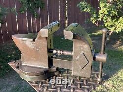 Vintage Jsb 15004 1/2 Swivel Anvil Vise 4 3/4'' Jaw, 28 Lbs Cast Iron Vice Japan