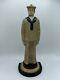 Vintage Littco 13 1/2 Tall Cast Iron Sailor Doorstop 8 Lbs Original Paint