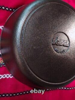 Vintage LODGE #8 Cast Iron CHICKEN FRYER DEEP SKILLET WithLid Restored Sits Flat