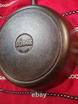 Vintage LODGE #8 Cast Iron CHICKEN FRYER DEEP SKILLET WithLid Restored Sits Flat