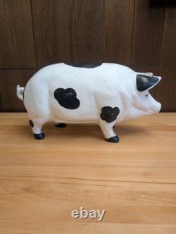 Vintage Large Cast Iron 17 Pig Door Stop Garden Decoration 22lbs
