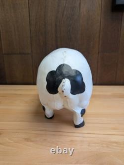 Vintage Large Cast Iron 17 Pig Door Stop Garden Decoration 22lbs
