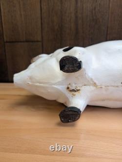 Vintage Large Cast Iron 17 Pig Door Stop Garden Decoration 22lbs