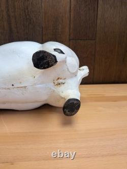 Vintage Large Cast Iron 17 Pig Door Stop Garden Decoration 22lbs