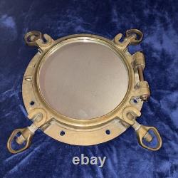 Vintage Large Cast Iron Bronze Brass Port Hole Ship Window 14 30 Lbs
