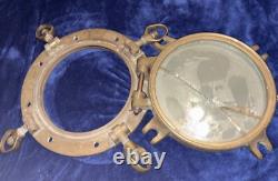 Vintage Large Cast Iron Bronze Brass Port Hole Ship Window 14 30 Lbs
