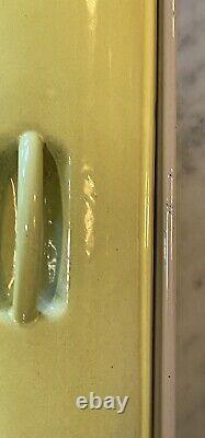 Vintage Le Creuset Yellow Enameled Cast Iron 1 1/2 Qt. Covered Loaf Terrine #28