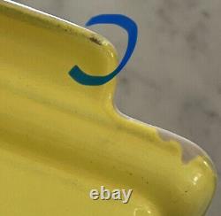 Vintage Le Creuset Yellow Enameled Cast Iron 1 1/2 Qt. Covered Loaf Terrine #28