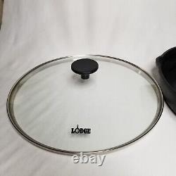 Vintage Lodge #10 Sk D 1 Triple Notch Heat Ring Cast Iron Skillet With LID 12