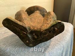 Vintage MID Century Modern Cast Iron Cat Sculpture Metalwork 17 Tall 14 Lbs