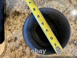 Vintage Mortar Pestle Apothecary Druggist Chemist Medical Cast Iron 11 Lbs