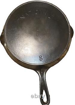 Vintage National #8 Cast Iron Skillet Heat-ring Impeccable Restoration