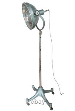 Vintage Rare Tallest 100´´ Adjustable Industrial Floor Lamp Cast Iron 65 Lbs