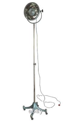 Vintage Rare Tallest 100´´ Adjustable Industrial Floor Lamp Cast Iron 65 Lbs